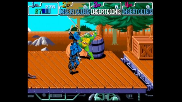 Mutant Ninja Turtles Turtles in time. Mame. batocera. linux. смотреть онлайн