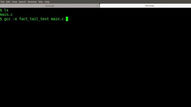 1.5. Recursion: Tail Recursion Implementation in C смотреть онлайн
