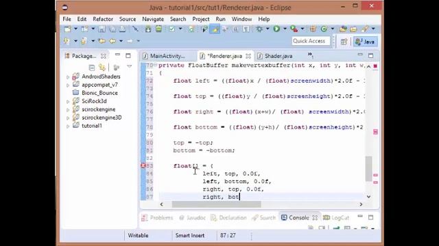 Android OpenGL ES: Tutorial 3 - Window Coordinate Systems смотреть онлайн