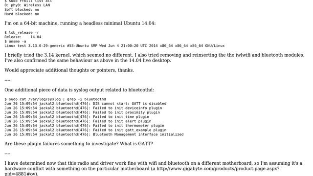 Ubuntu: Bluetooth with Centrino Advanced-N 6235 on Ubuntu 14.04 смотреть онлайн