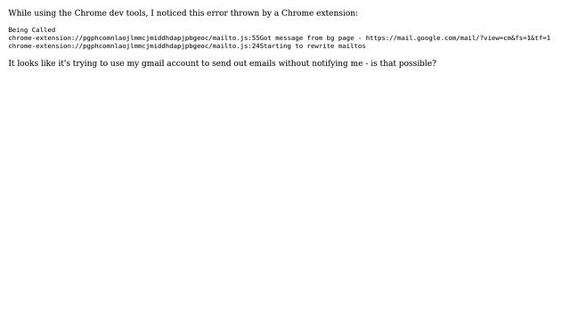 Unix & Linux: Why is a Chrome extension trying to send email from my machine without my permission? смотреть онлайн