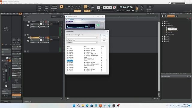Yamaha S-YXG50 Patch Walkthrough смотреть онлайн
