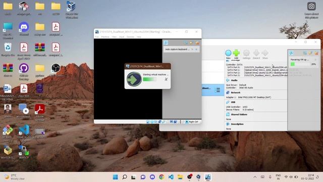 Install Dual Boot Win11 and Ubuntu 2204 in VirtualBox Walkthrough - 2101CS74 смотреть онлайн