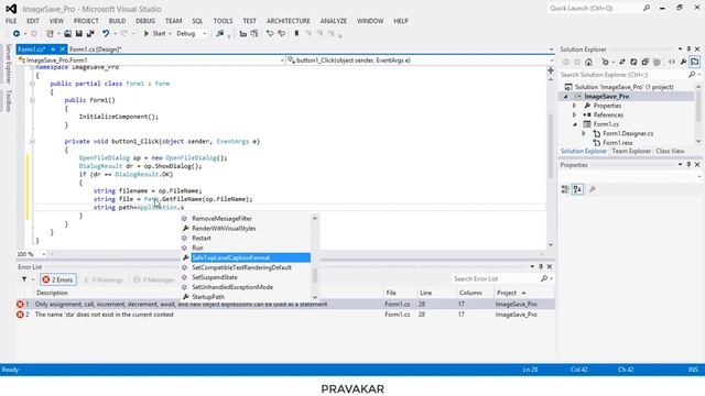 How to save image in Application Folder & show in a picturebox in Windows Form Application смотреть онлайн