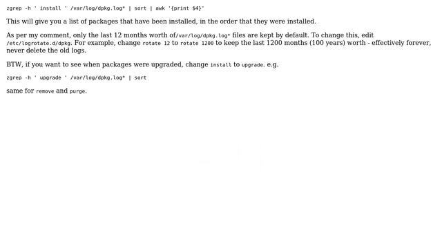 Unix & Linux: How can I get a list of packages that I have installed using apt-get? (7 Solutions!!) смотреть онлайн