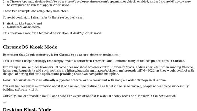 Where can I find a technical description of Chromium's "kiosk mode"? (2 Solutions!!) смотреть онлайн