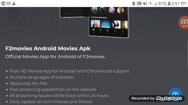The best movie app to watch the newest movie for free and in HD+TV+links