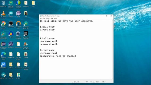 Some basic settings and changing user account passwords in kali linux step by step. смотреть онлайн