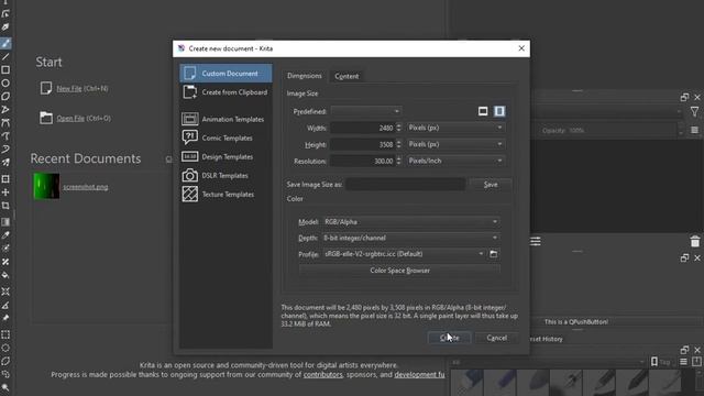 Krita 5 with Huion WH1409 simple intro tutorial. смотреть онлайн