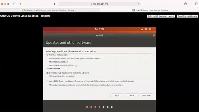 CUWCS VSphere Ubuntu Virtual Machine Install Tutorial смотреть онлайн