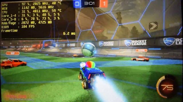 Rocket League - i7 920 - GTX 1080 Ti - 1440p Test смотреть онлайн