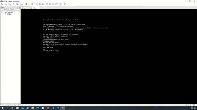 change root pass word Red hat enterprise 8 Linux Tutorial 6 смотреть онлайн
