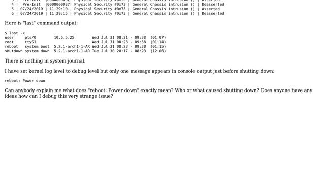 Unix & Linux: Random shutdown смотреть онлайн