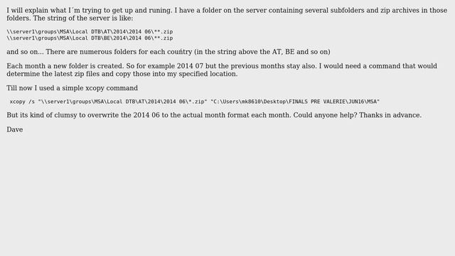 Batch file to copy files from server to desktop according to date смотреть онлайн