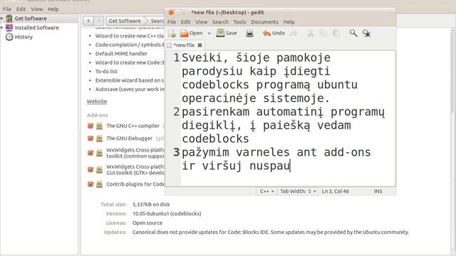 codeblocks įdiegimas ubuntu aplinkoje.ogv смотреть онлайн
