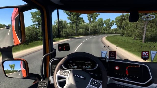 New DAF XG+ Driving in Russia - Euro Truck Simulator 2 | Thrustmaster T150 Pro смотреть онлайн