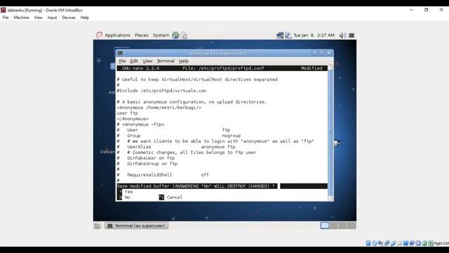 Konfigurasi FTP server Debian Server смотреть онлайн