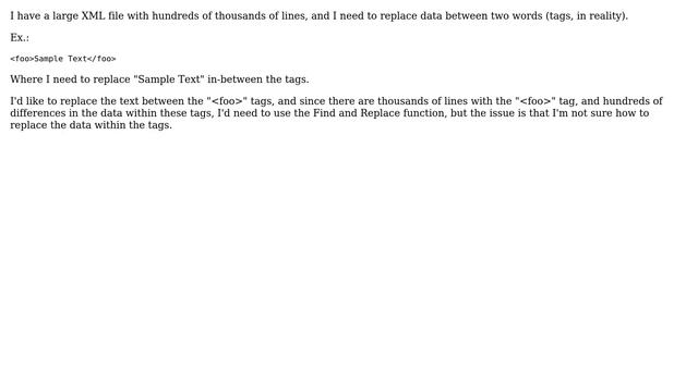 Unix & Linux: How to replace text within two words on TextWrangler? смотреть онлайн