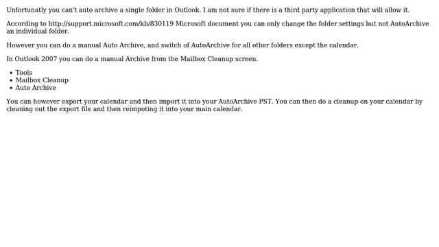 Unix & Linux: How to run AutoArchive on outlook for a single Folder? (5 Solutions!!) смотреть онлайн