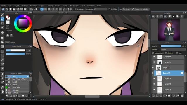 [SPEEDPAINT] MEDIBANG PAINT PRO // ILLUSTRATION // WEDNESDAY ADDAMS // FANART смотреть онлайн
