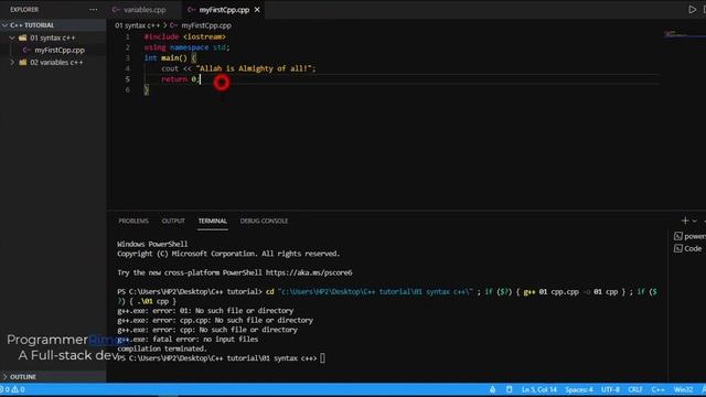 No such file directory error in c++ | ProgrammerRimon as a full-stack developer| fix in a second | смотреть онлайн
