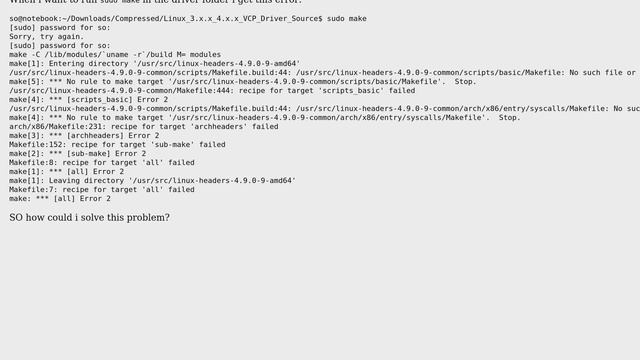 Error on Installing MySmartUSB Light in linux LMDE 3 Cindy (Makefile: No such file or directory) смотреть онлайн