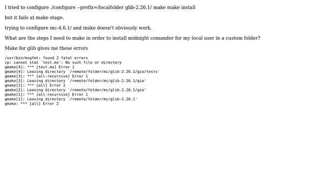 Installing Midnight Commander from sources (no root privileges) смотреть онлайн