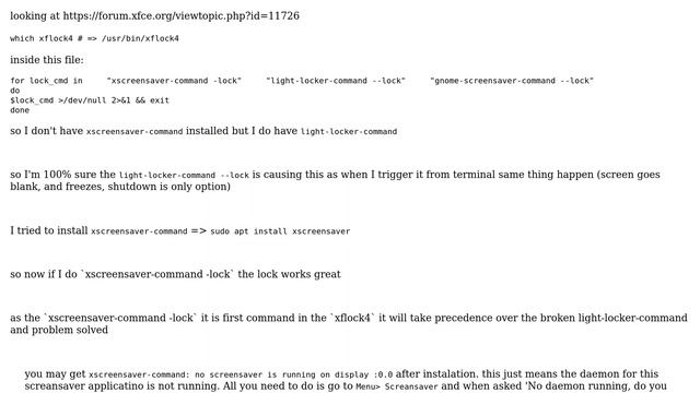 Unix & Linux: xflock4 (lock screen) will shutdown смотреть онлайн