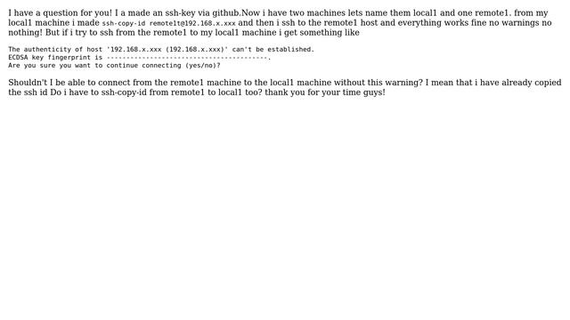 ssh-copy-id to remote host смотреть онлайн