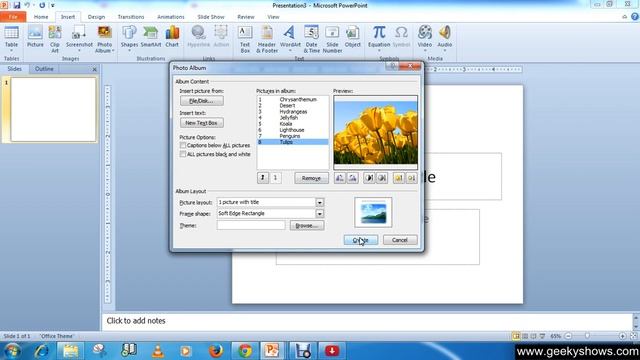 Microsoft PowerPoint 2010 Create Photo Album in PowerPoint смотреть онлайн
