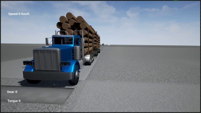 Unreal Engine 4 - Overloaded Physics Based Logging Truck Test смотреть онлайн