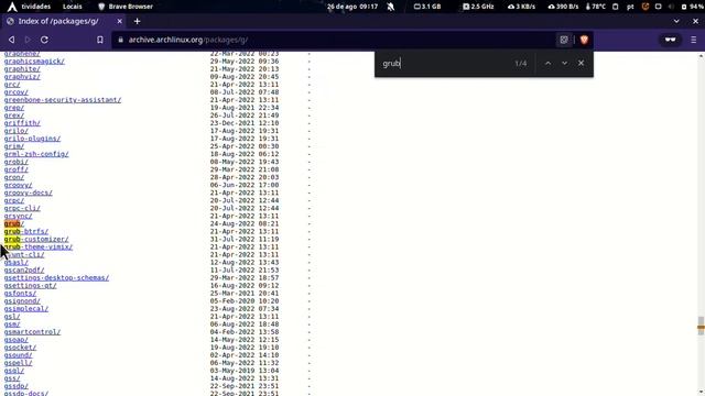 Explain grub errors in r261---r297---r322 diff ArchLinux смотреть онлайн