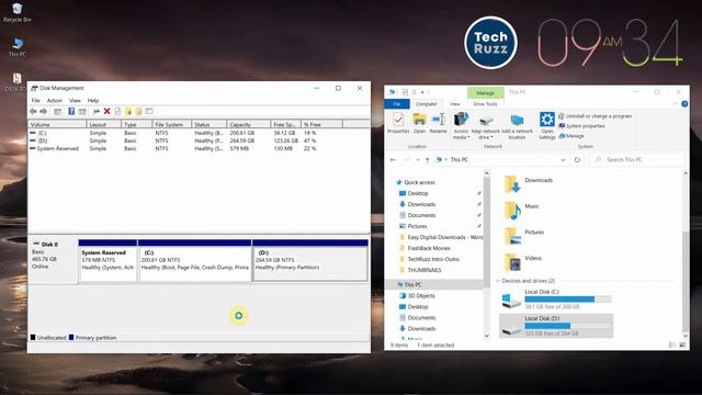 How to Partition a Hard Drive in Windows 10 PC/Laptop 2021 смотреть онлайн