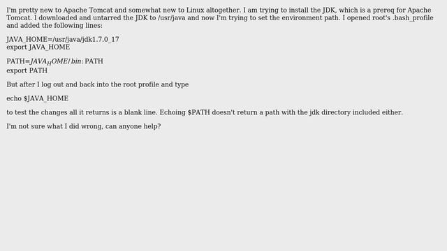 Setting PATH environment variable not working in Fedora 17 смотреть онлайн