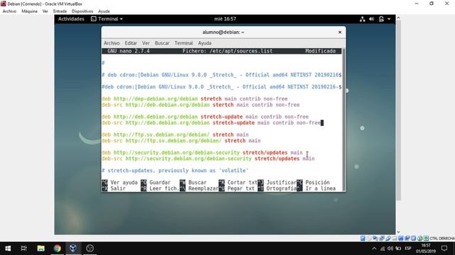 Configuracion de repositorios Debian смотреть онлайн