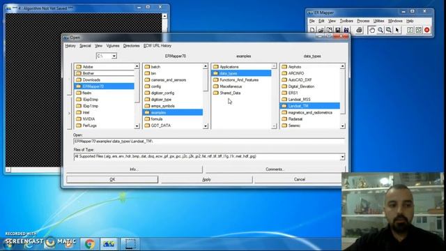 ER Mapper 7.0 tutorial part 1 (open windows and load images) смотреть онлайн