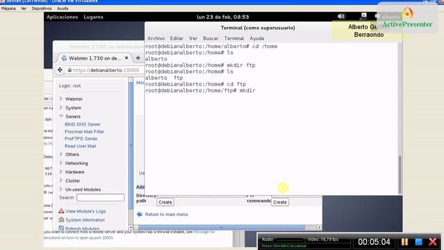 server ftp debian con XP смотреть онлайн