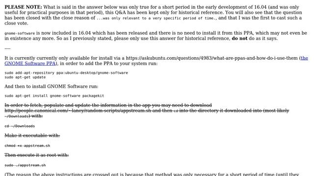 Ubuntu: How to install the new GNOME Software app on 16.04 for testing purposes? смотреть онлайн