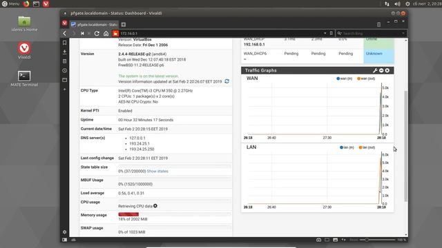 Web Dashboard в pfSense CE 2.4.4 смотреть онлайн