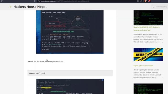 LAB : msfconsole metasploit | EternalBlue Vulnerability (voice via : elevenlabs.io) смотреть онлайн