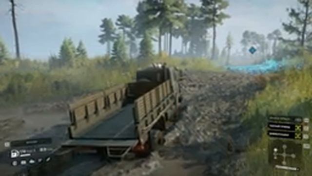 SnowRunner Тест-мод KRAZ v/s MAZ . 4x4 проходимость на полегоне у WIND смотреть онлайн
