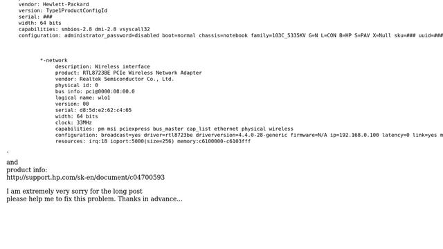 wifi is very poor and unstable --＞ after installing ubuntu mate 16.04 in HP Pavilion 15-ab032tx... смотреть онлайн