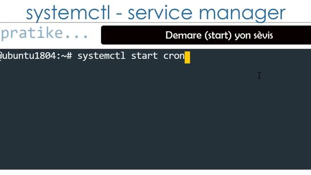 systemctl - Jere sèvis linux yo. смотреть онлайн
