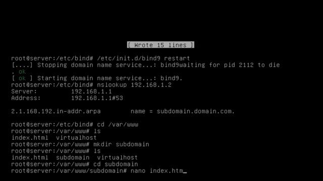 LINUX SERVER ADMINISTRATION - SUBDOMAIN смотреть онлайн