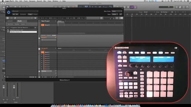 How to open a Maschine Kit in Logic X смотреть онлайн