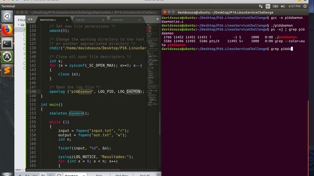 P16 Linux Service Challenge (Daemon) смотреть онлайн