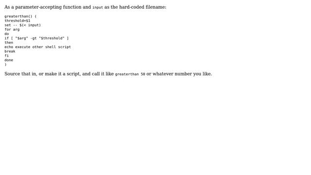 Unix & Linux: Compare the numbers in text file, if meets the condition run a shell script смотреть онлайн