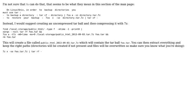 How to store complete path using 7z on linux? (3 Solutions!!) смотреть онлайн