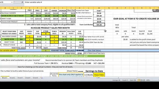Power2 Marketing product sales calculator смотреть онлайн