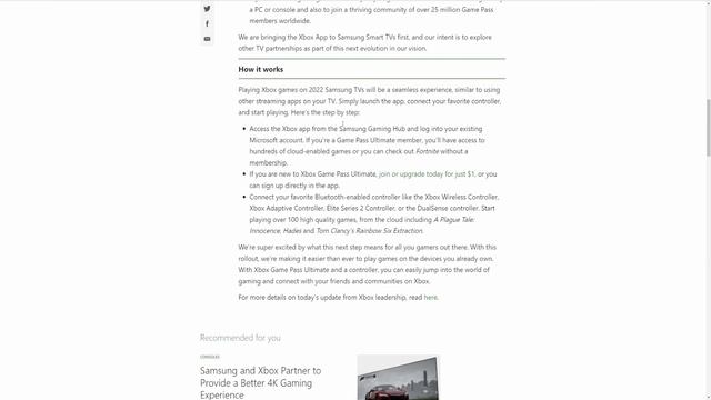 Le Xbox Game Pass arrive sur les SMART TV, à commencer par les TV Samsung смотреть онлайн